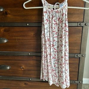 Old Navy red, white, and blue floral tank